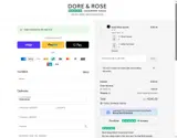 Dore & Rose US coupon verification screenshot
