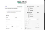 Dore & Rose coupon verification screenshot