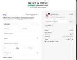 Dore & Rose US coupon verification screenshot