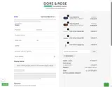 Dore & Rose coupon verification screenshot