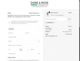 Dore & Rose coupon verification screenshot