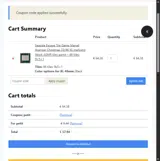 petit coupon verification screenshot