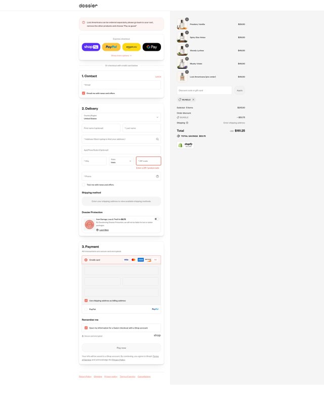 Dossier checkout page showing Dossier discount code box | Screenshot taken by SimplyCodes community member on Aug 20, 2025