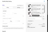 Double Infinity Gaming coupon verification screenshot