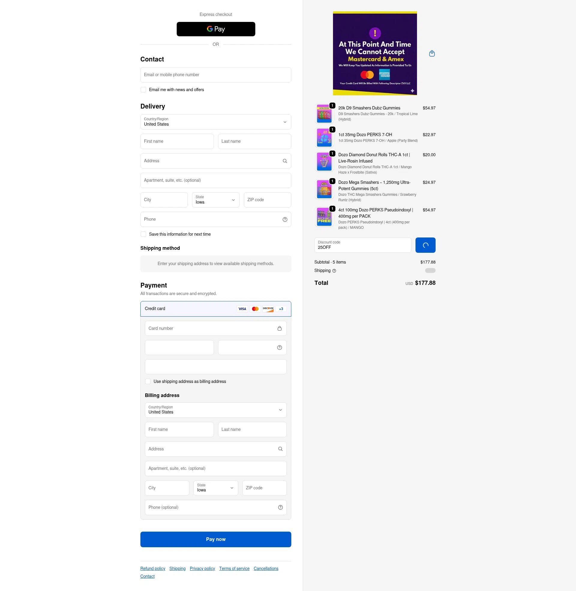 Dozo checkout page showing Dozo coupon code box | Screenshot taken by SimplyCodes community member on Feb 13, 2026