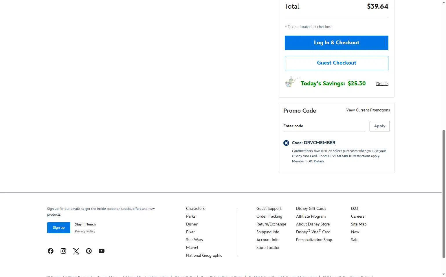 DPEP checkout page showing DPEP promo code box | Screenshot taken by SimplyCodes community member on Oct 19, 2025