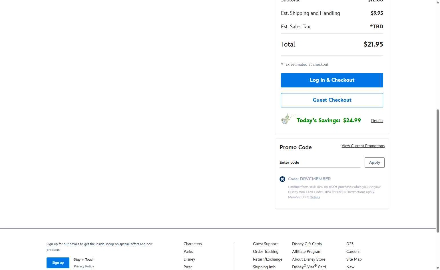 DPEP checkout page showing DPEP promo code box | Screenshot taken by SimplyCodes community member on Jan 1, 2026