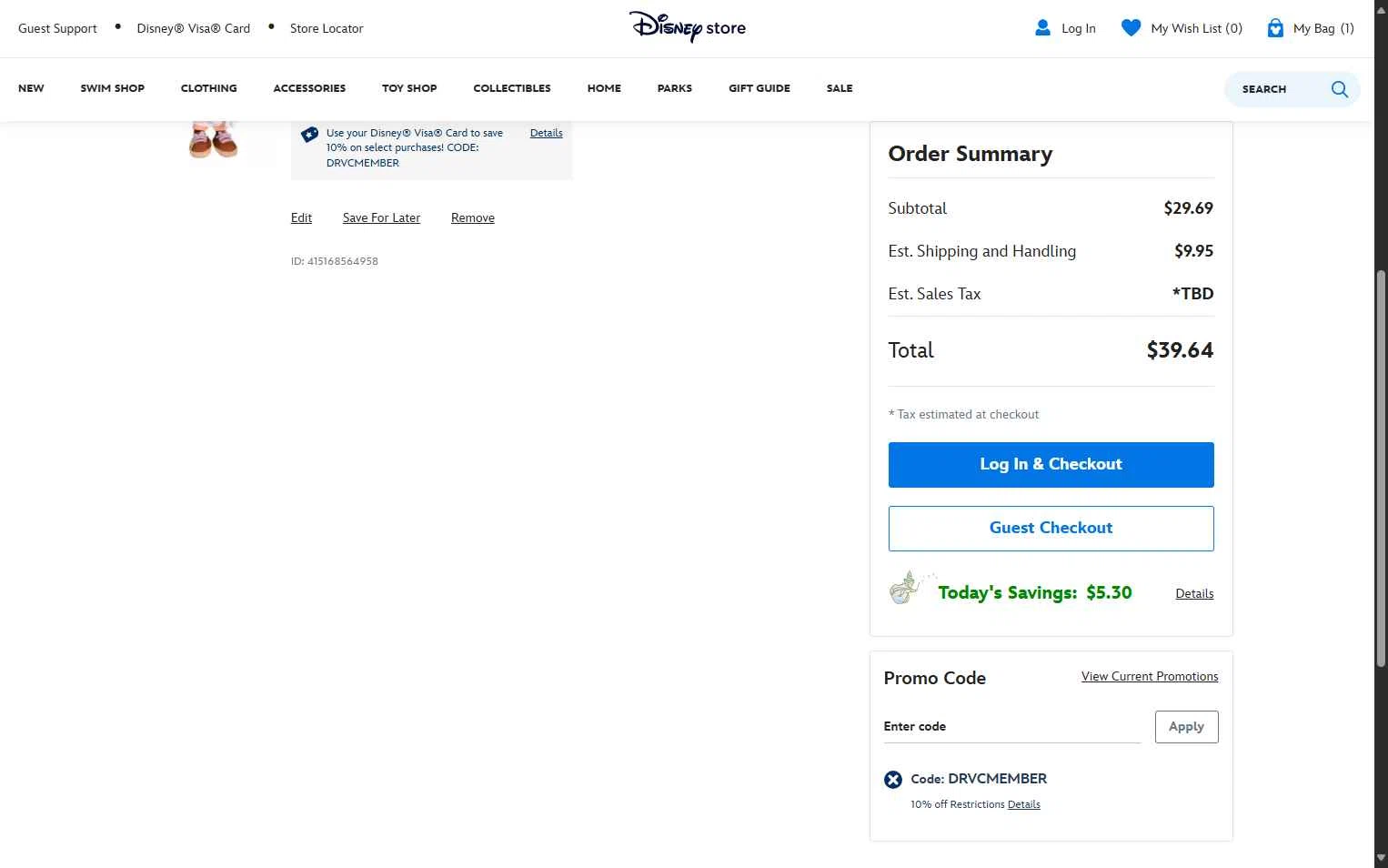 DPEP checkout page showing DPEP promo code box | Screenshot taken by SimplyCodes community member on May 24, 2025