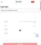 Boethiah coupon verification screenshot