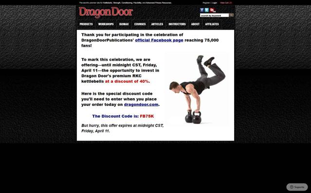 Dragon Door checkout page showing Dragon Door promo code box | Screenshot taken by SimplyCodes community member on Aug 18, 2025