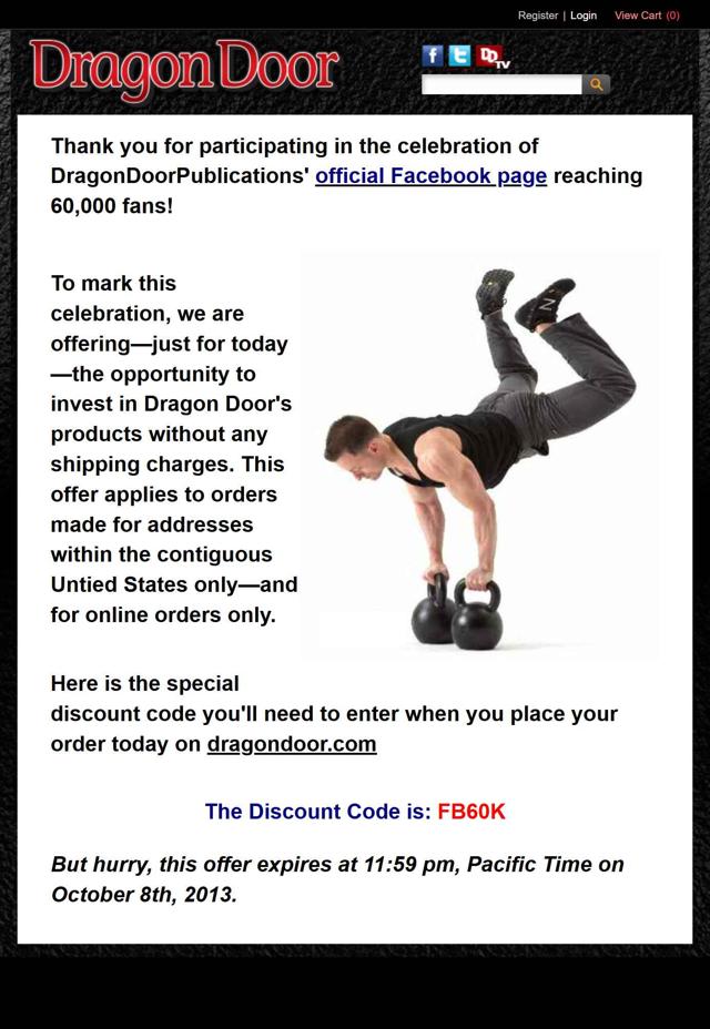 Dragon Door checkout page showing Dragon Door promo code box | Screenshot taken by SimplyCodes community member on Aug 18, 2025