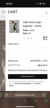 Dragonfly Brand coupon verification screenshot
