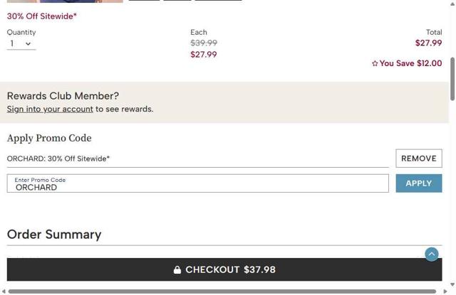 Draper's & Damon's checkout page showing Draper's & Damon's promo code box | Screenshot taken by SimplyCodes community member on May 1, 2025