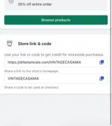 VINTAGECASAMIA coupon verification screenshot