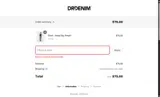 DRDENIM20 coupon verification screenshot