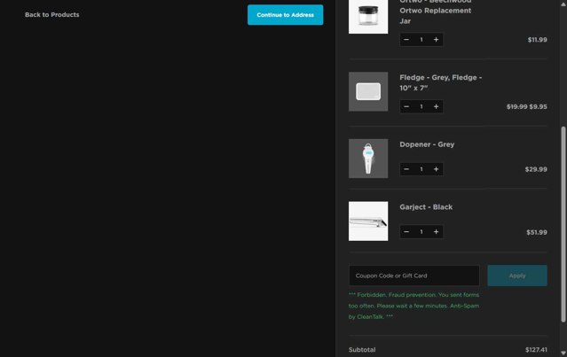 Dreamfarm checkout page showing Dreamfarm coupon code box | Screenshot taken by SimplyCodes community member on Jun 29, 2025