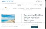 Dreams Resorts & Spas coupon verification screenshot