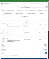 DreamStone coupon verification screenshot