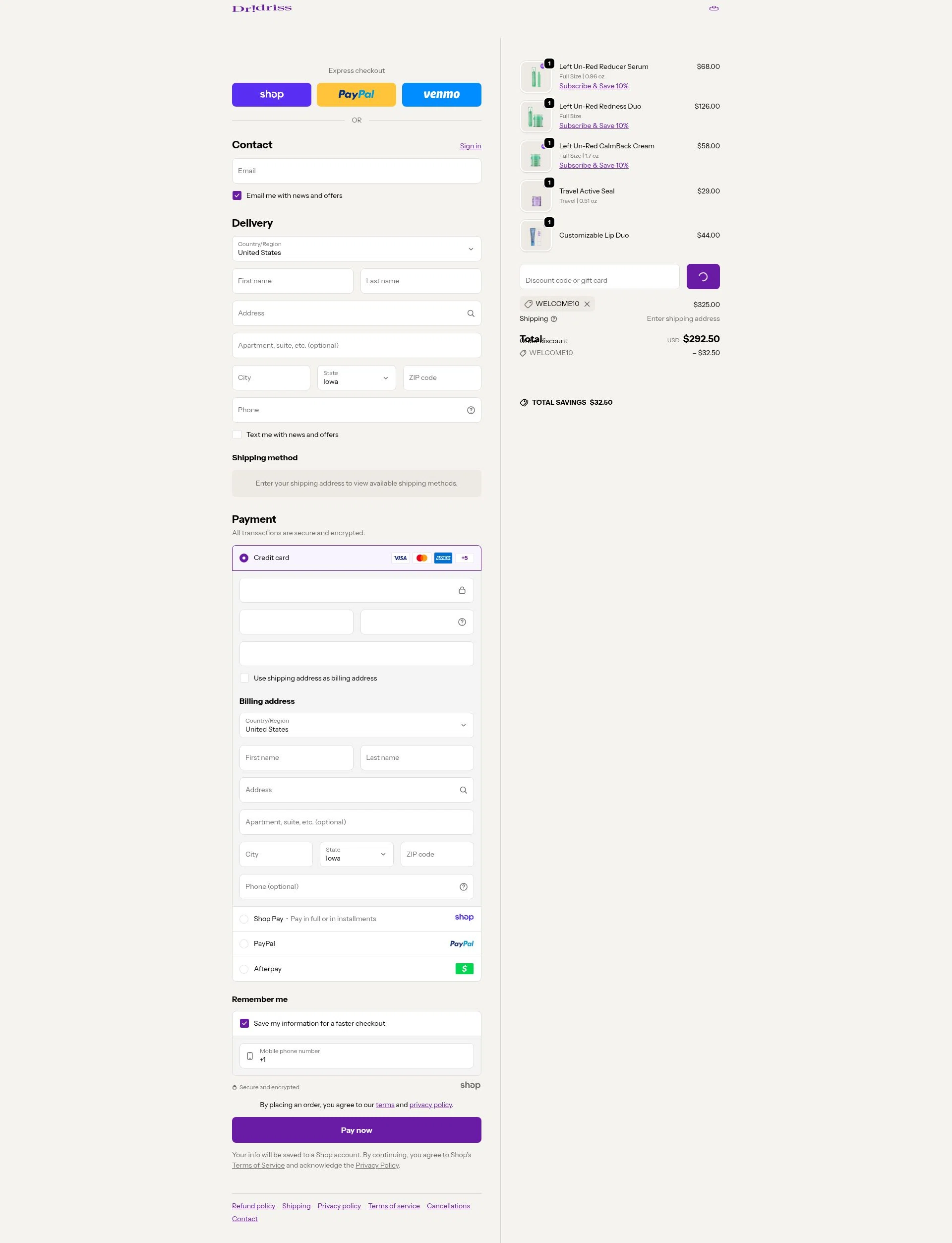 Dr. Idriss checkout page showing Dr. Idriss discount code box | Screenshot taken by SimplyCodes community member on Jan 8, 2026