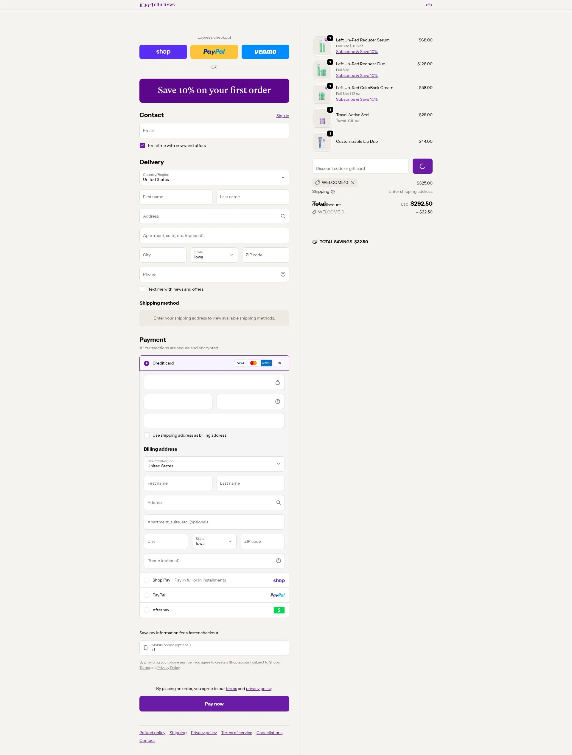 Dr. Idriss checkout page showing Dr. Idriss discount code box | Screenshot taken by SimplyCodes community member on Jan 31, 2026