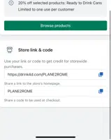 PLANE2ROME coupon verification screenshot