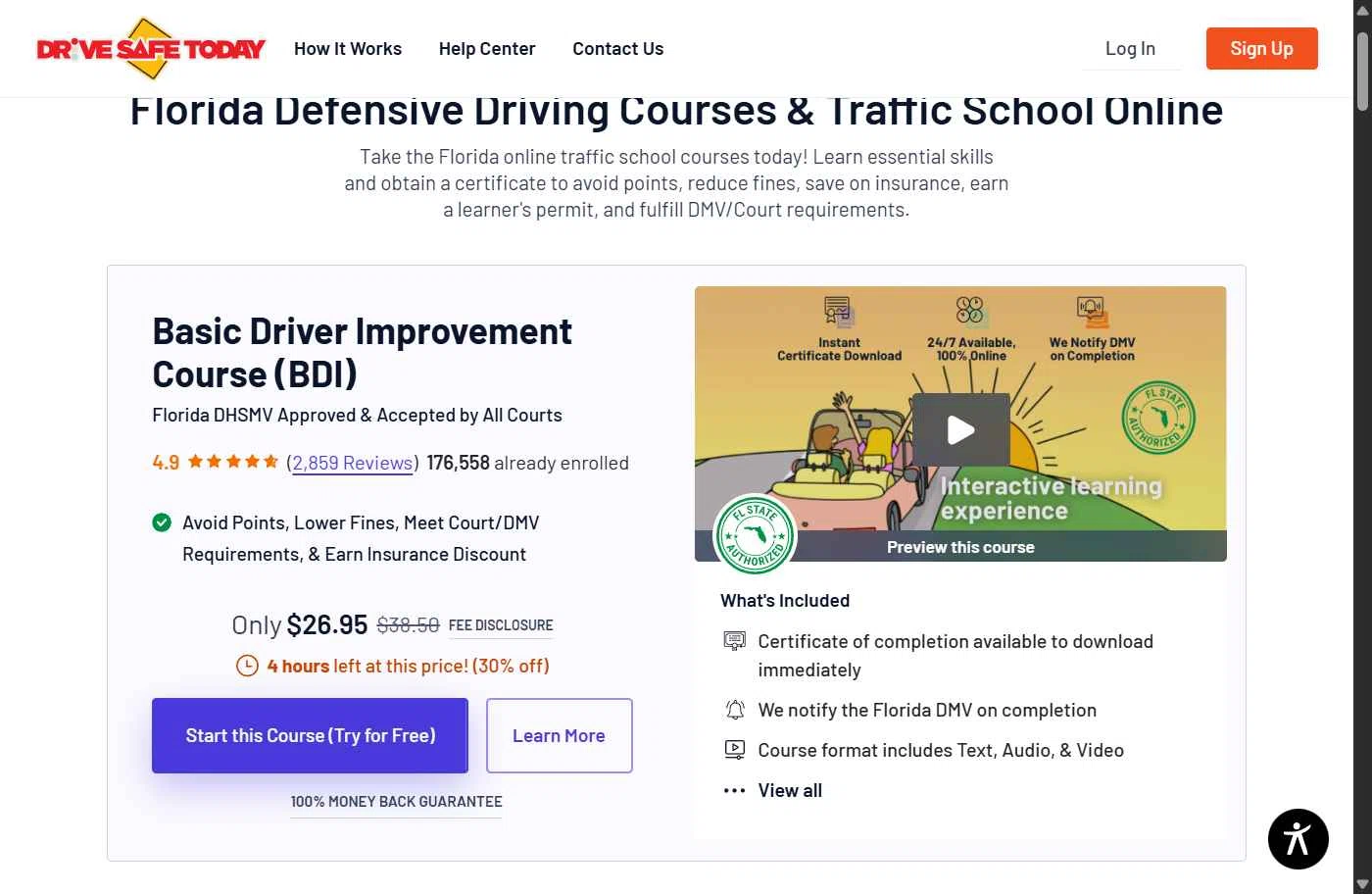 DriveSafeToday.com checkout page showing DriveSafeToday.com promo code box | Screenshot taken by SimplyCodes community member on Feb 4, 2026