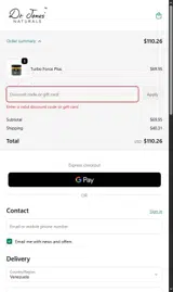 Dr. Jones' Naturals coupon verification screenshot