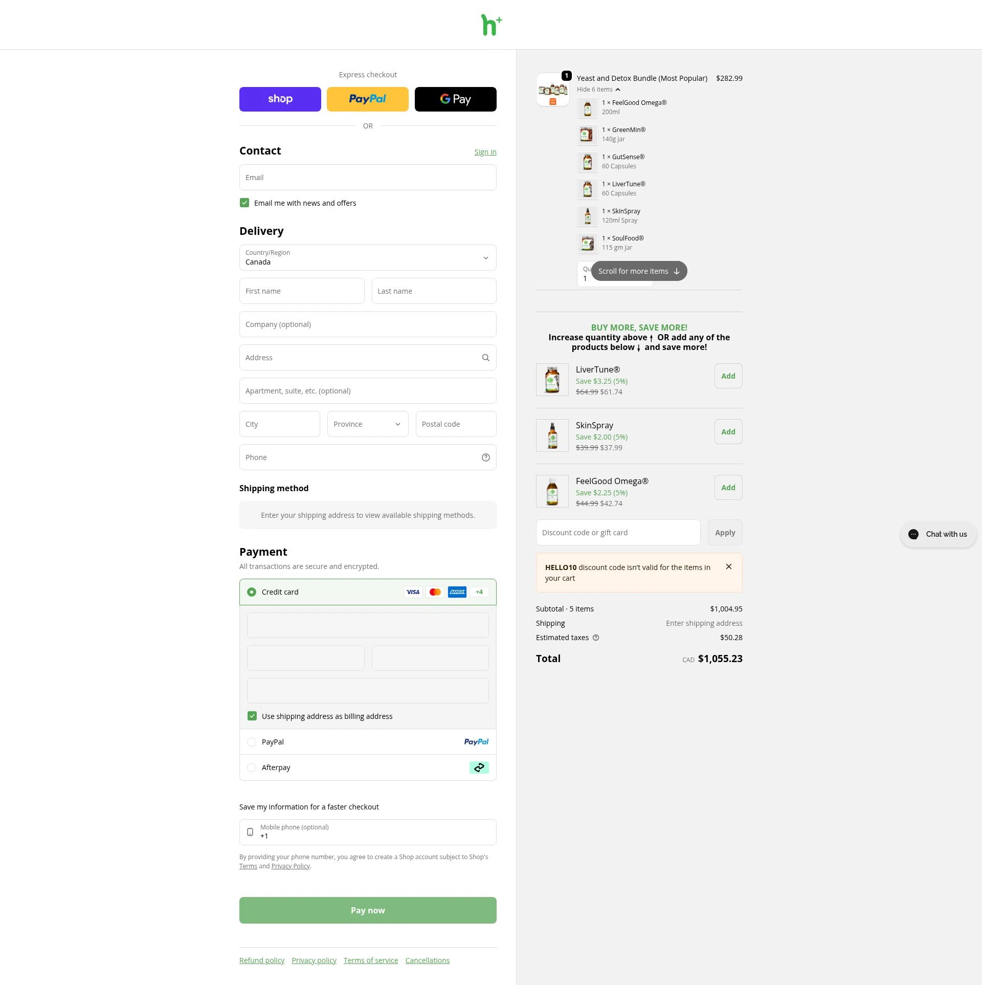 Dr. Peter Dobias checkout page showing Dr. Peter Dobias promo code box | Screenshot taken by SimplyCodes community member on Jan 31, 2026