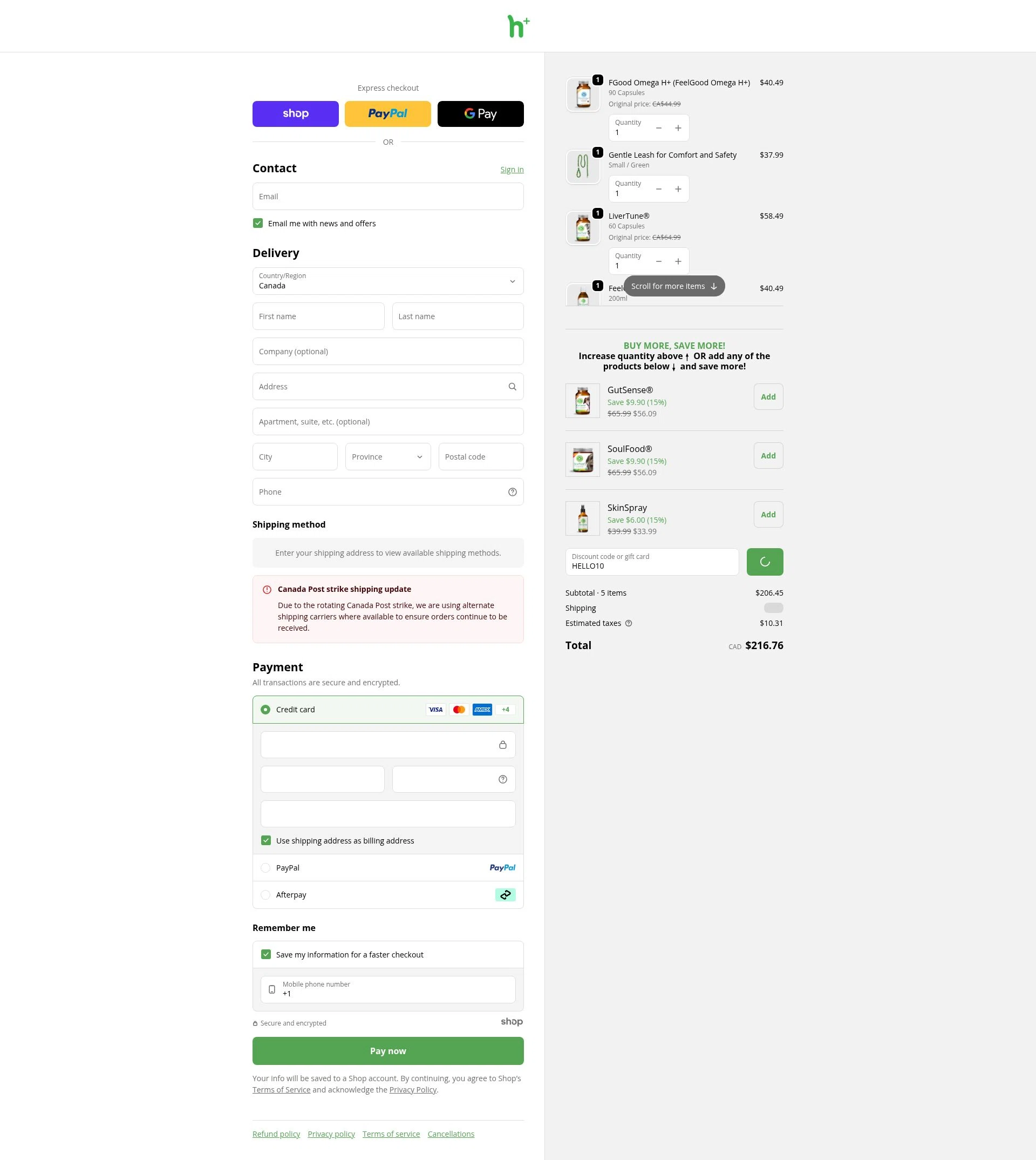 Dr. Peter Dobias checkout page showing Dr. Peter Dobias promo code box | Screenshot taken by SimplyCodes community member on Dec 23, 2025