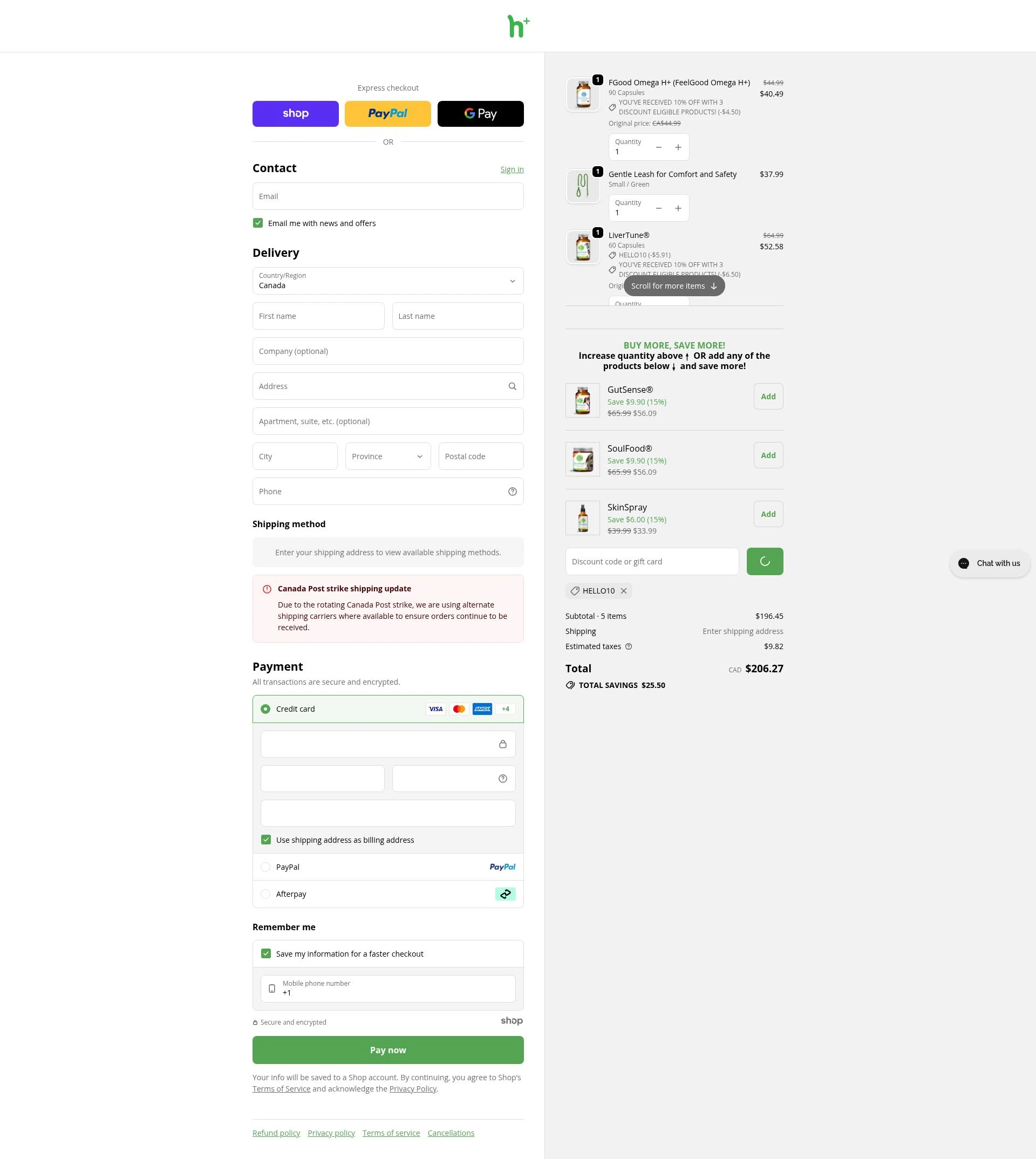 Dr. Peter Dobias checkout page showing Dr. Peter Dobias promo code box | Screenshot taken by SimplyCodes community member on Dec 27, 2025