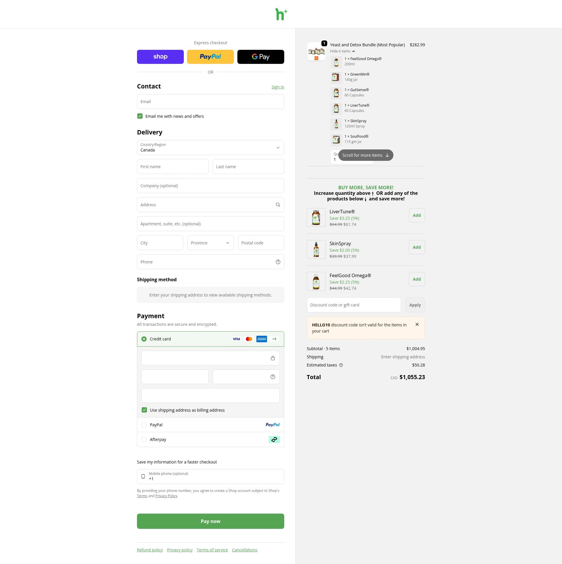 Dr. Peter Dobias checkout page showing Dr. Peter Dobias promo code box | Screenshot taken by SimplyCodes community member on Feb 4, 2026