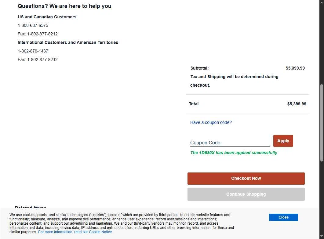 DR Power Equipment checkout page showing DR Power Equipment promo code box | Screenshot taken by SimplyCodes community member on May 17, 2025