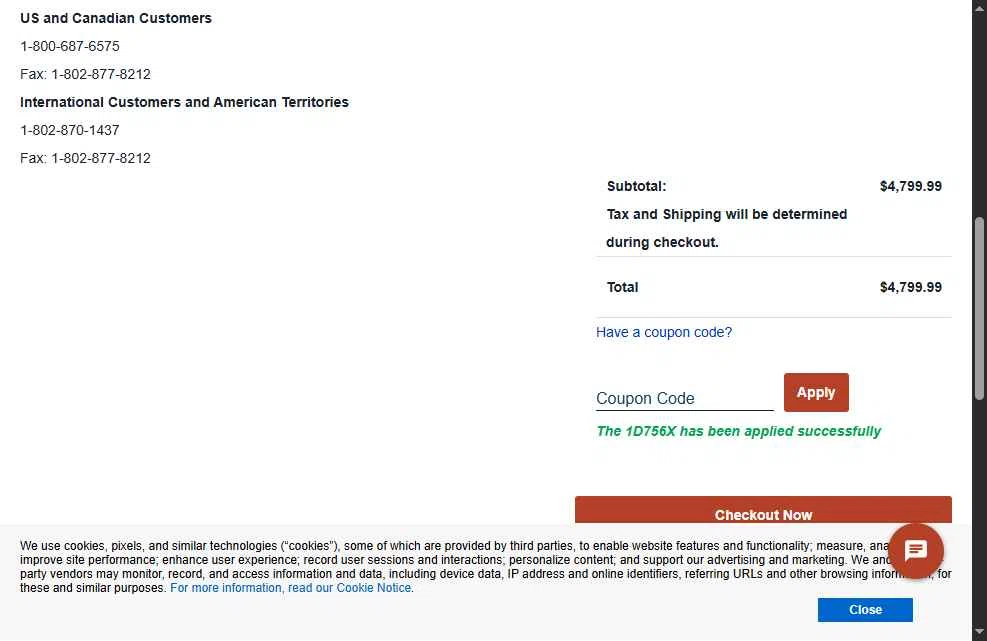 DR Power Equipment checkout page showing DR Power Equipment promo code box | Screenshot taken by SimplyCodes community member on Jul 1, 2025
