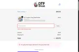 DTF Ghost coupon verification screenshot