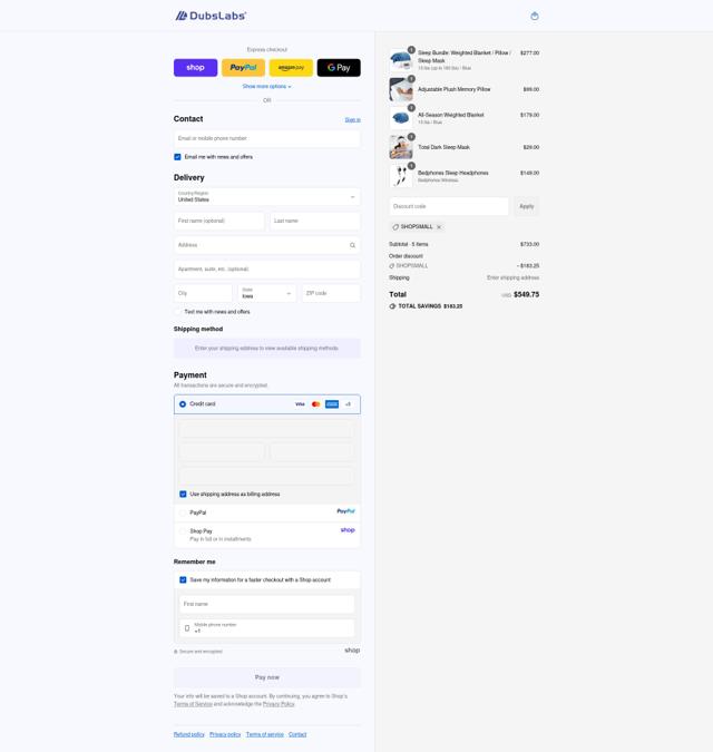 Dubslabs checkout page showing Dubslabs coupon code box | Screenshot taken by SimplyCodes community member on Sep 15, 2025