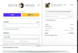 Duck Head coupon verification screenshot