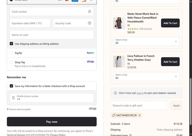 Dudley Stephens checkout page showing Dudley Stephens coupon code box | Screenshot taken by SimplyCodes community member on Aug 25, 2025