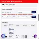 TRAVEL coupon verification screenshot