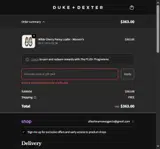 EXTRA15 coupon verification screenshot