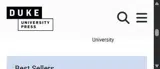 Duke University Press coupon verification screenshot