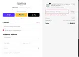 Dunedin Cashmere coupon verification screenshot