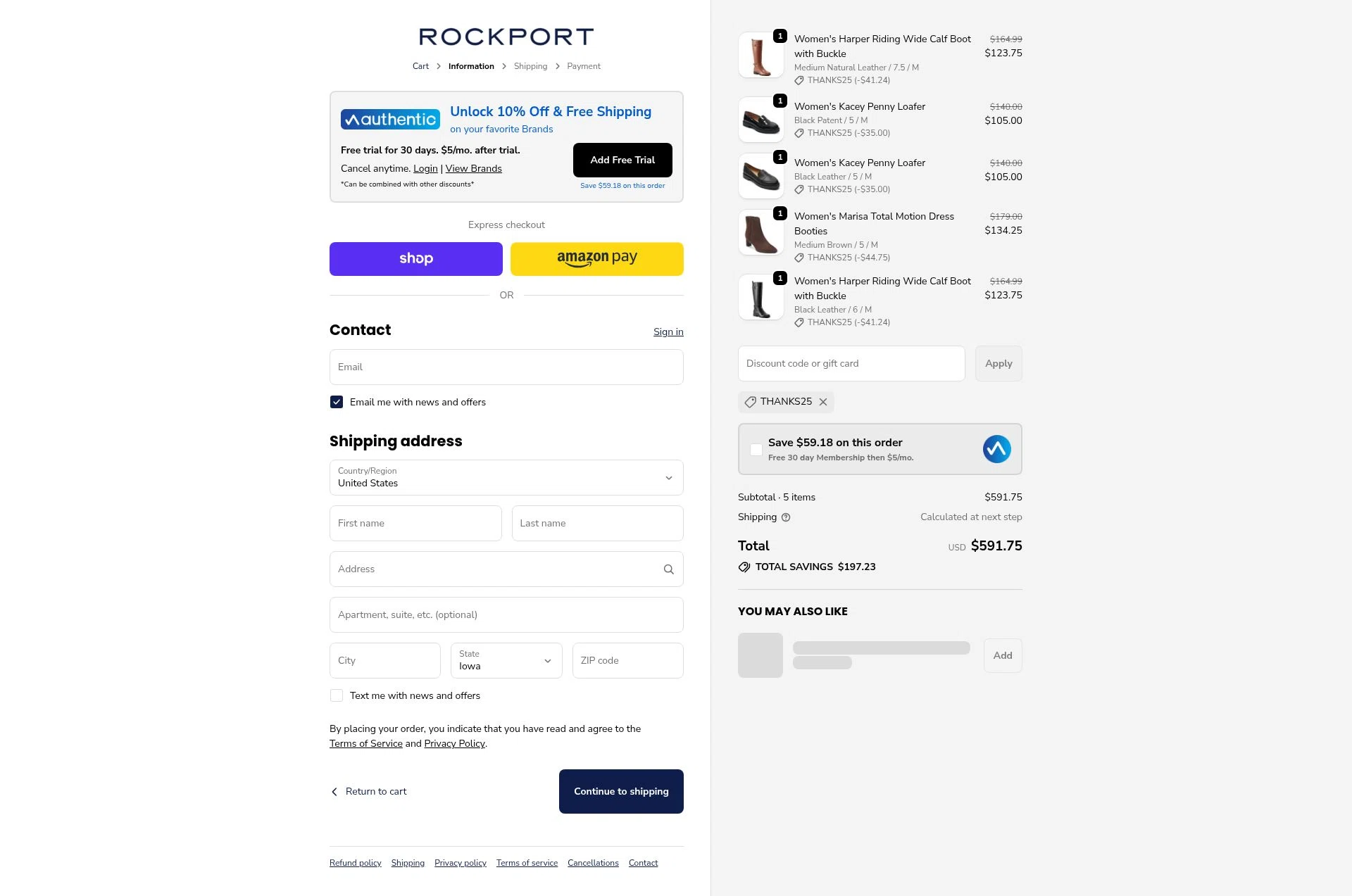 Dunham checkout page showing Dunham promo code box | Screenshot taken by SimplyCodes community member on Jan 13, 2026