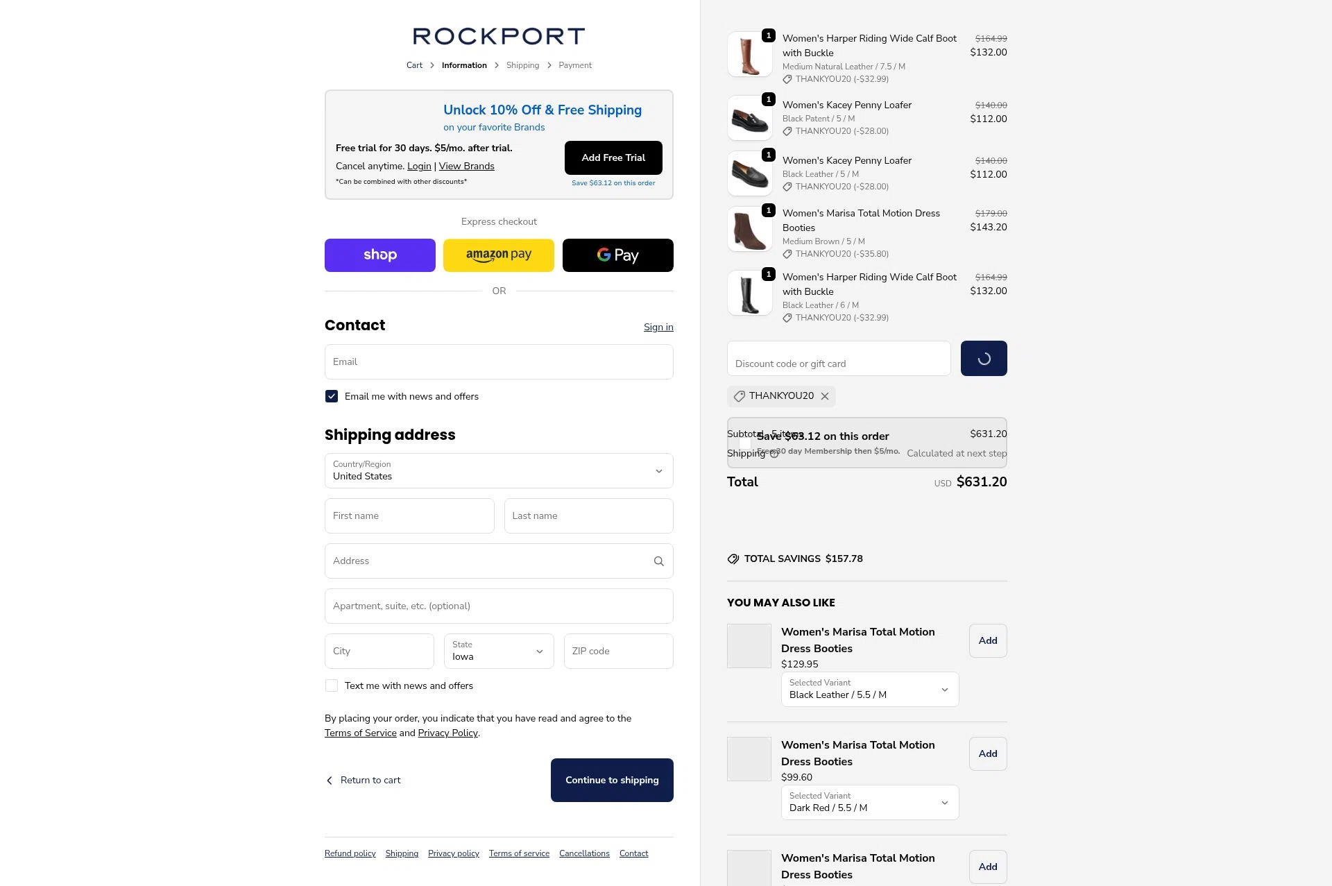 Dunham checkout page showing Dunham promo code box | Screenshot taken by SimplyCodes community member on Jan 13, 2026