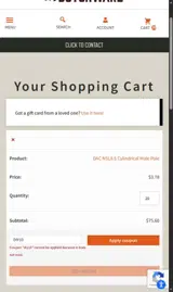 DutchWare Gear coupon verification screenshot