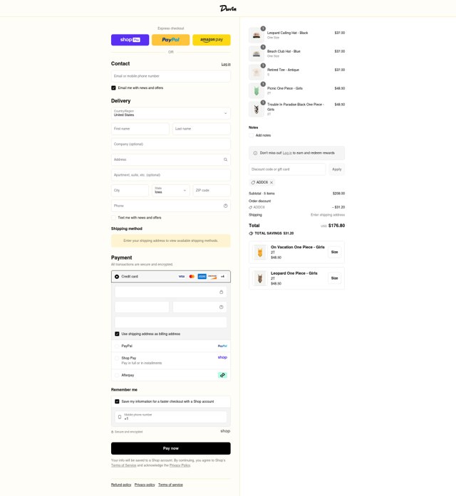 Duvin Design checkout page showing Duvin Design coupon code box | Screenshot taken by SimplyCodes community member on Aug 27, 2025