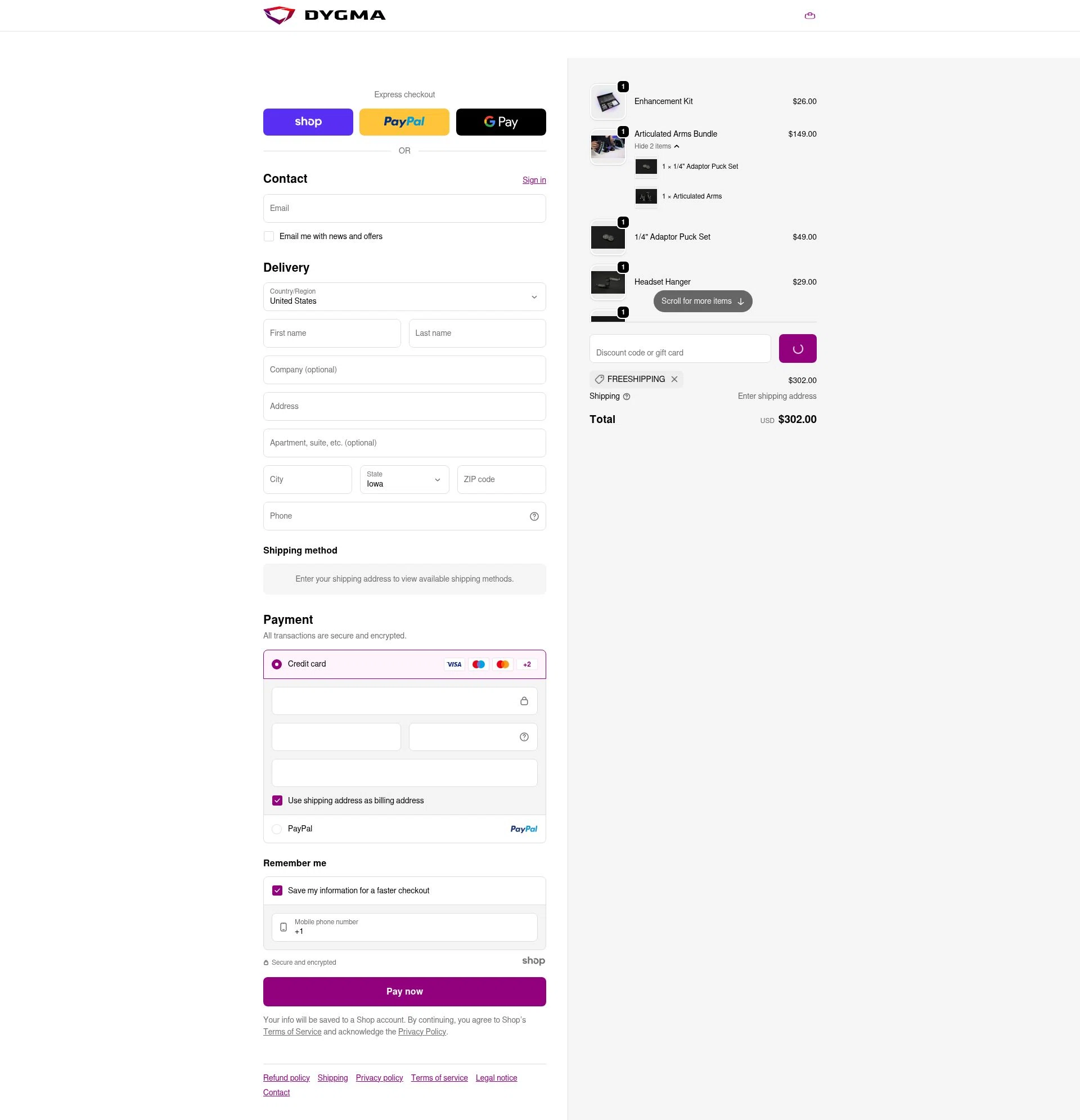 Dygma checkout page showing Dygma discount code box | Screenshot taken by SimplyCodes community member on Jan 21, 2026