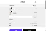 Dylan Clothing coupon verification screenshot