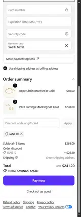 Dylan Oaks coupon verification screenshot