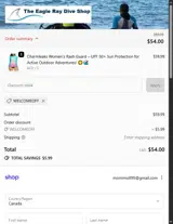WELCOMEOFF coupon verification screenshot