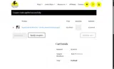 BLACKBURN coupon verification screenshot